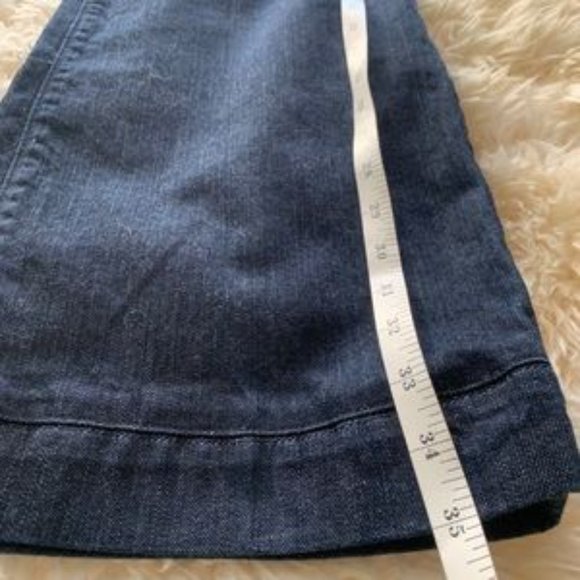 Banaba Republic Dark Wash Wide Leg Jeans - Size 0 - Picture 7 of 8